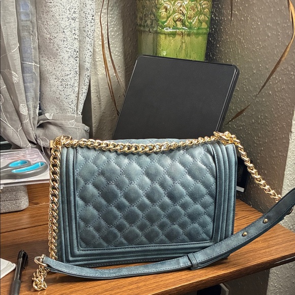 Bebe blue Metallic Quilted Shoulder Bag - Picture 6 of 16